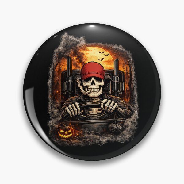 Item preview, Skeleton Trucker Halloween Gift designed and sold by Corvoria.