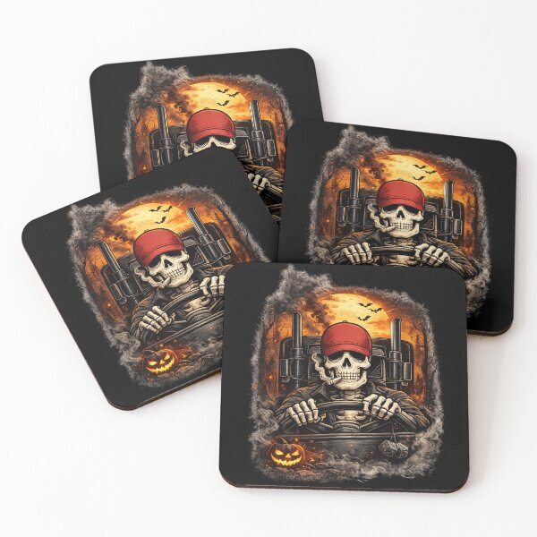 Item preview, Skeleton Trucker Halloween Gift designed and sold by Corvoria.