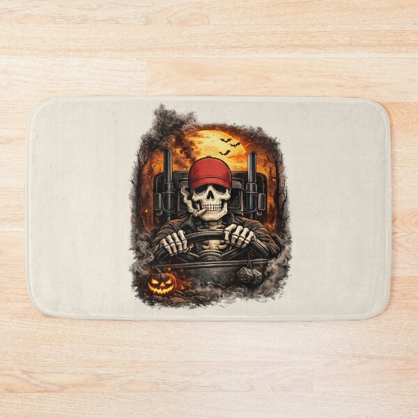 Item preview, Skeleton Trucker Halloween Gift designed and sold by Corvoria.