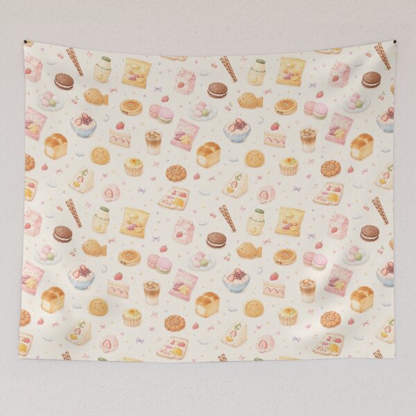 Item preview, seamless - snacks designed and sold by QuietVanilla.