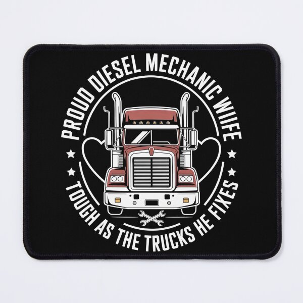 Item preview, Proud Diesel Mechanic Wife T‑Shirt – Tough As The Trucks He Fixes designed and sold by T-ShirtArtTom.