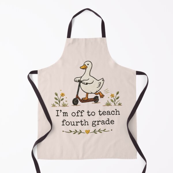 Item preview, Fourth Grade Teacher, Goose Teacher, Cute Teacher, Back to School designed and sold by Quiajia.
