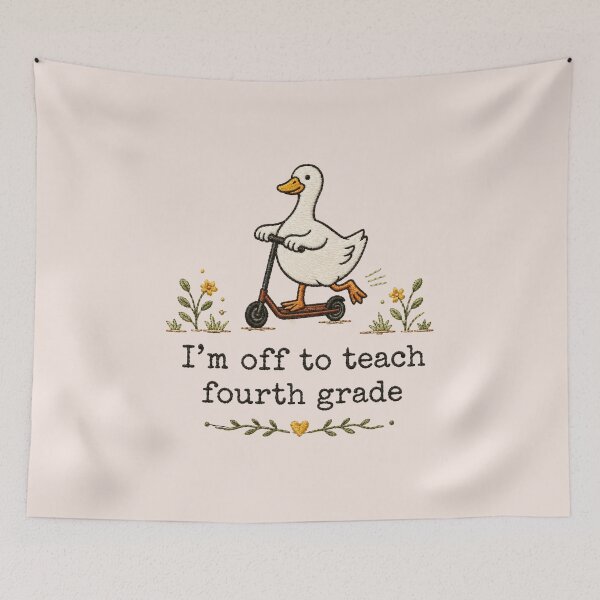 Item preview, Fourth Grade Teacher, Goose Teacher, Cute Teacher, Back to School designed and sold by Quiajia.
