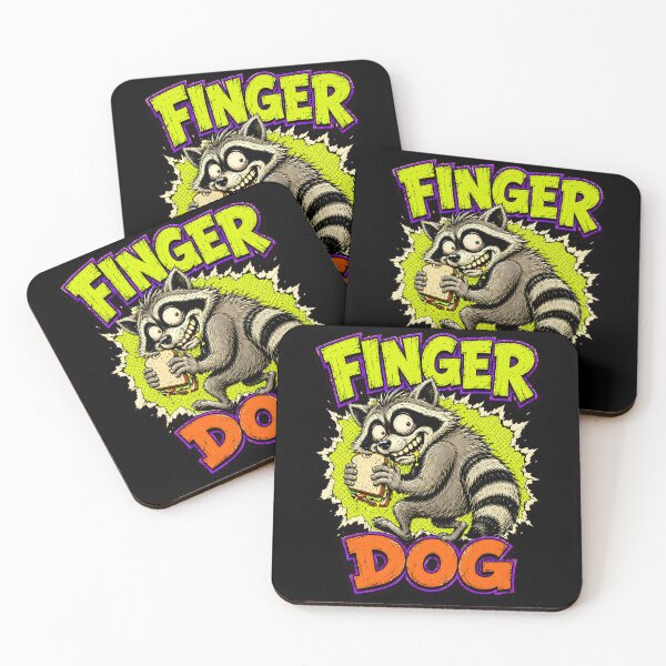 Item preview, Finger Dog Sandwich Bandit Raccoon designed and sold by Victor Shadehorn.