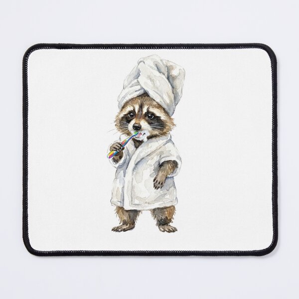 Item preview, Raccoon Brushing Teeth designed and sold by Roy & Tiffany.