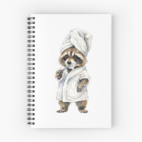 Item preview, Raccoon Brushing Teeth designed and sold by Roy & Tiffany.
