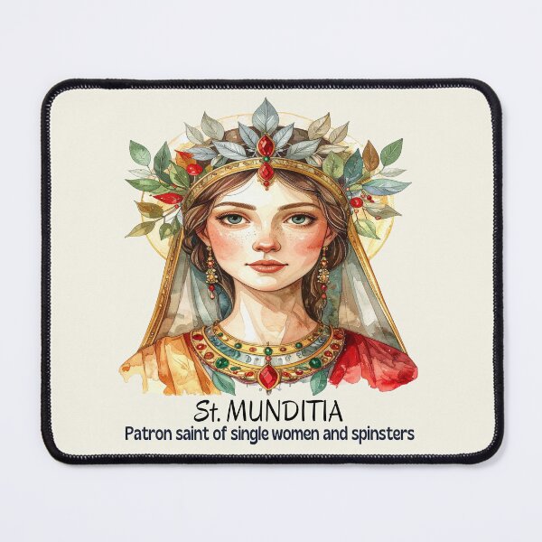Item preview, St. Munditia – Patron Saint of Women designed and sold by LiskoDesign.