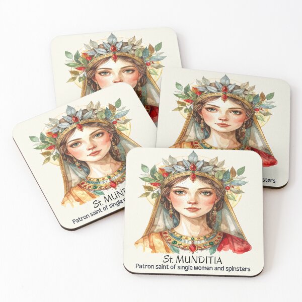 Item preview, St. Munditia – Patron Saint of Women designed and sold by LiskoDesign.