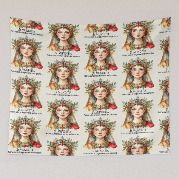 Item preview, St. Munditia – Patron Saint of Women designed and sold by LiskoDesign.