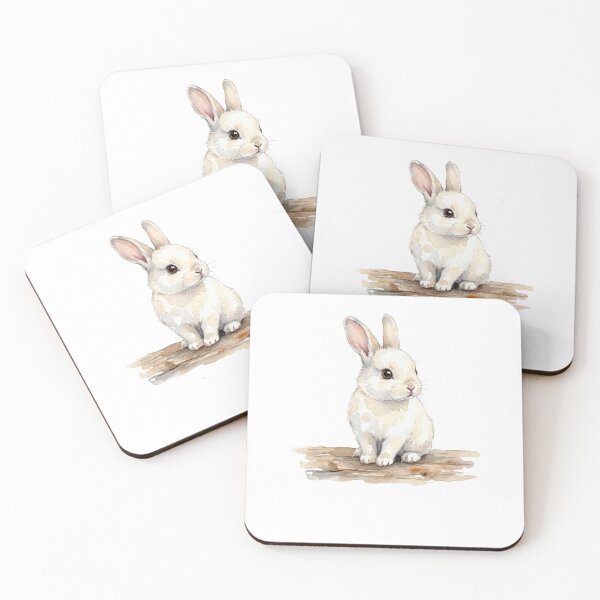 Item preview, White Bunny Sitting designed and sold by Tiffany Roy.