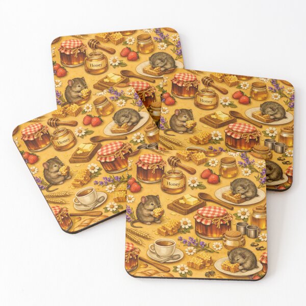 Item preview, Honeybread Hearth – Cottagecore Honey & Bread Pattern designed and sold by Shadowframe Studios.