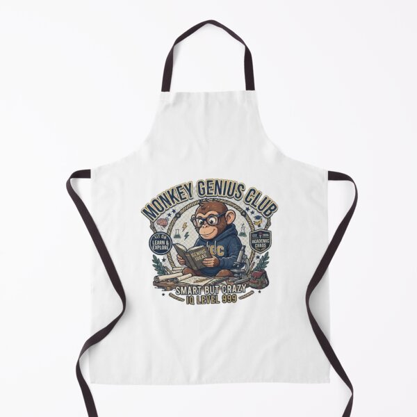 Item preview, Monkey Genius Club Funny Smart Animal Shirt designed and sold by Fit On.