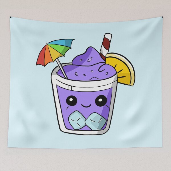 Item preview, Purple Drink Character Illustration designed and sold by Phyllya Design.