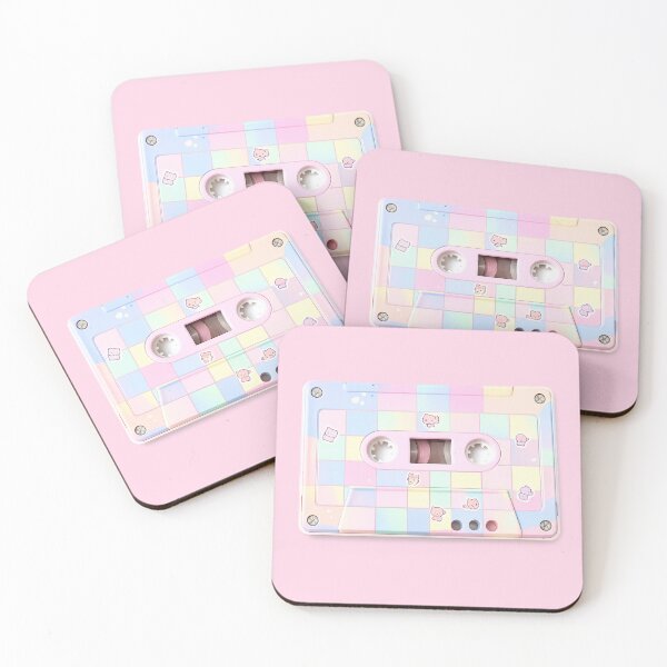 Item preview, Cute Pastel Kawaii Cassette Tape Sticker designed and sold by Hari Arts.