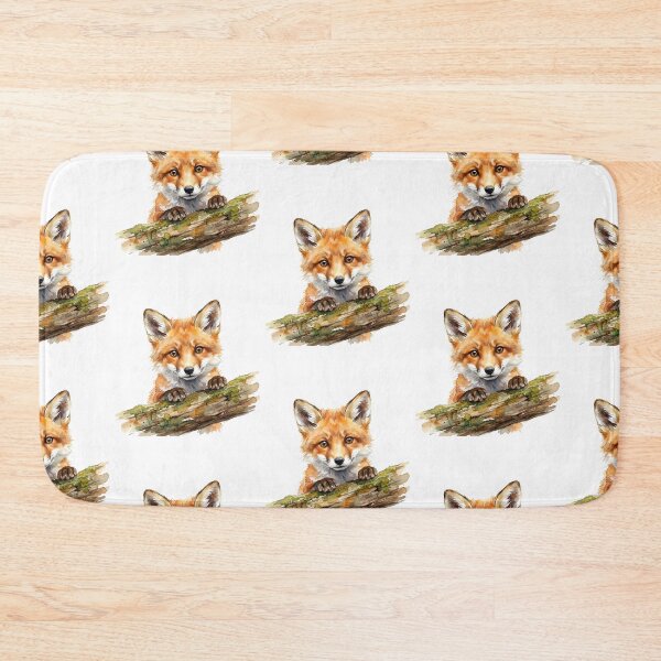 Item preview, Fox Peeking Log designed and sold by Tiffany Roy.