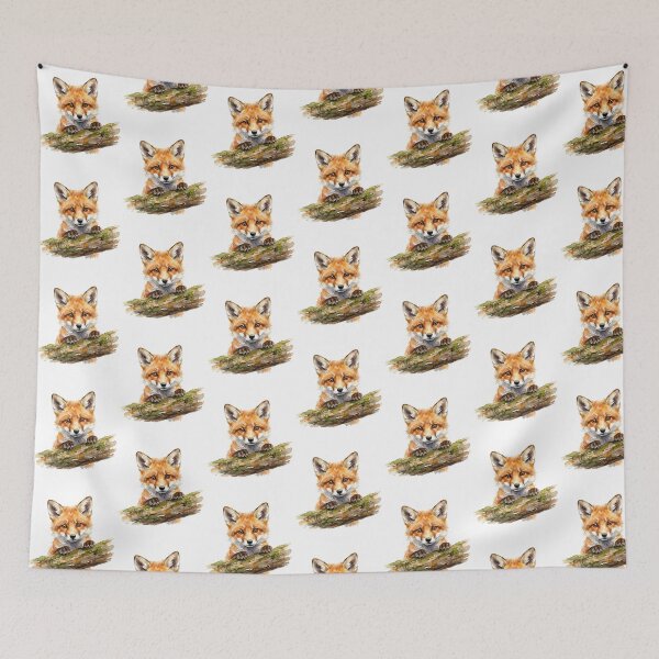Item preview, Fox Peeking Log designed and sold by Roy & Tiffany.