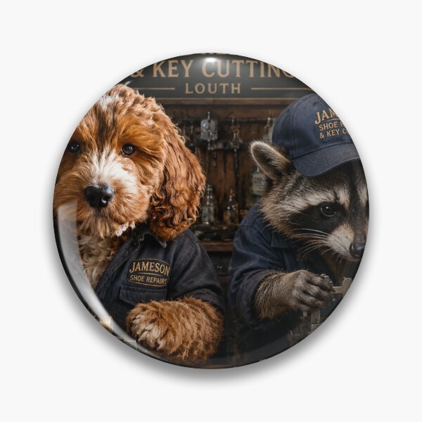 Item preview, Jameson Shoe Repairs and Key Cutting, Louth — Dog and Raccoon Workshop Scene designed and sold by Paul Thompson Photography.