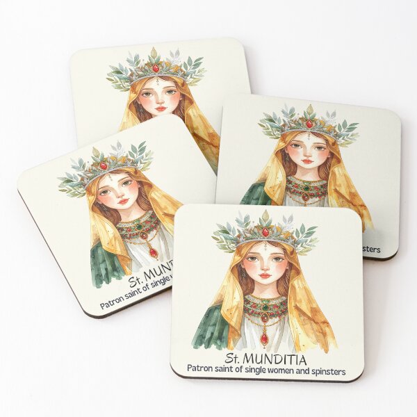 Item preview, Saint Munditia – Patron Saint of Women designed and sold by LiskoDesign.
