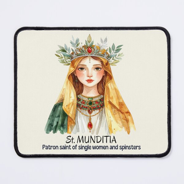 Item preview, Saint Munditia – Patron Saint of Women designed and sold by LiskoDesign.