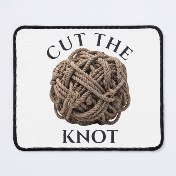 Item preview, Cut The Knot - 3D Gordian Knot Typography Design designed and sold by MY-Top-Shop.