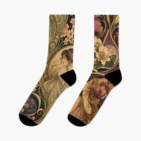 Item preview, Art Nouveau Floral Muse Collage – Elegant Botanical Women in Belle Époque Style designed and sold by rimmatv.