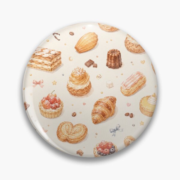 Item preview, seamless - french pastry designed and sold by QuietVanilla.