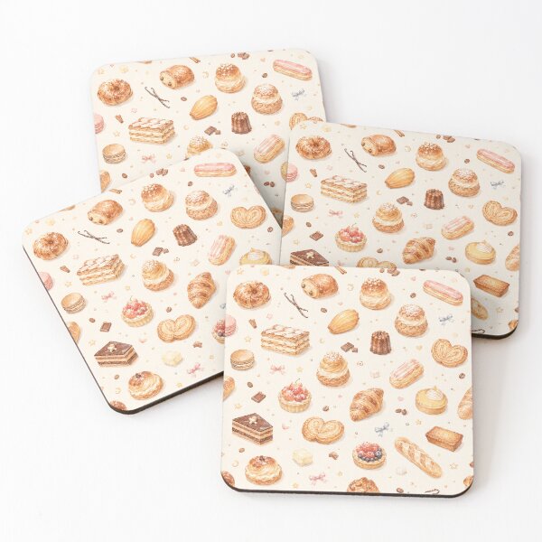 Item preview, seamless - french pastry designed and sold by QuietVanilla.