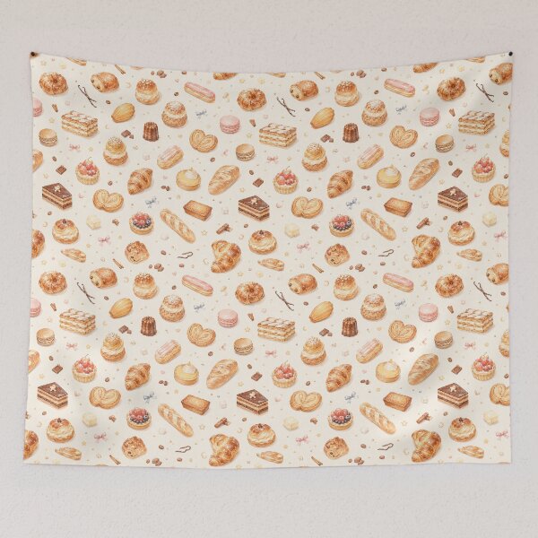Item preview, seamless - french pastry designed and sold by QuietVanilla.