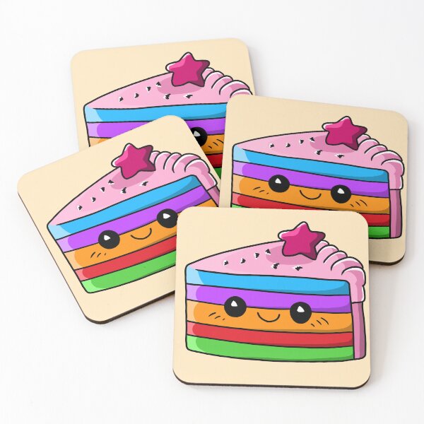 Item preview, Rainbow Cake Character Illustration designed and sold by Phyllya Design.