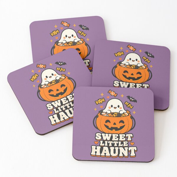 Item preview, Sweet Little Haunt Cute Ghost Halloween Shirt – Pumpkin Candy Bucket Vintage Design designed and sold by  MAD's Recreation Studio.