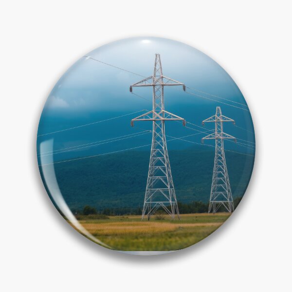 Item preview, Storm Clouds Over Power Lines | Electricity Pylon Art designed and sold by Pylon-Bureau.