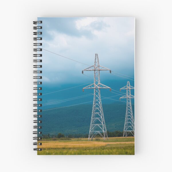 Item preview, Storm Clouds Over Power Lines | Electricity Pylon Art designed and sold by Pylon-Bureau.