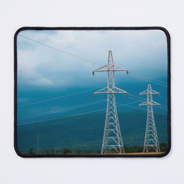 Item preview, Storm Clouds Over Power Lines | Electricity Pylon Art designed and sold by Pylon-Bureau.