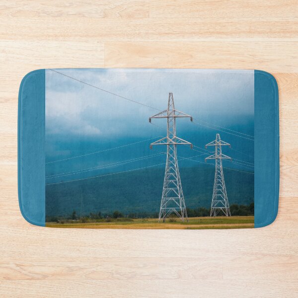 Item preview, Storm Clouds Over Power Lines | Electricity Pylon Art designed and sold by Pylon-Bureau.