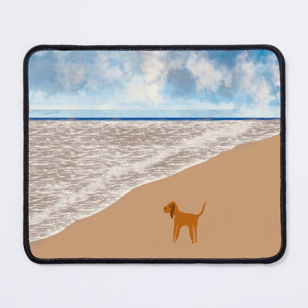 Item preview, Dog on a Sandy Beach designed and sold by Elaine M Hayward .