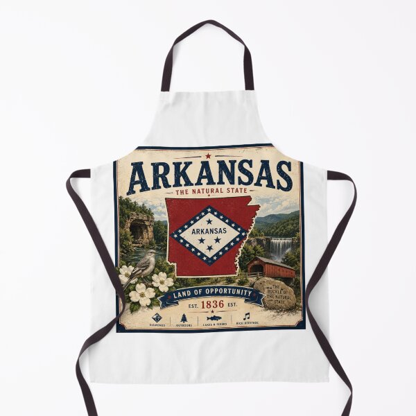 Item preview, Arkansas Vintage Travel Poster | The Natural State designed and sold by SlanPOD.