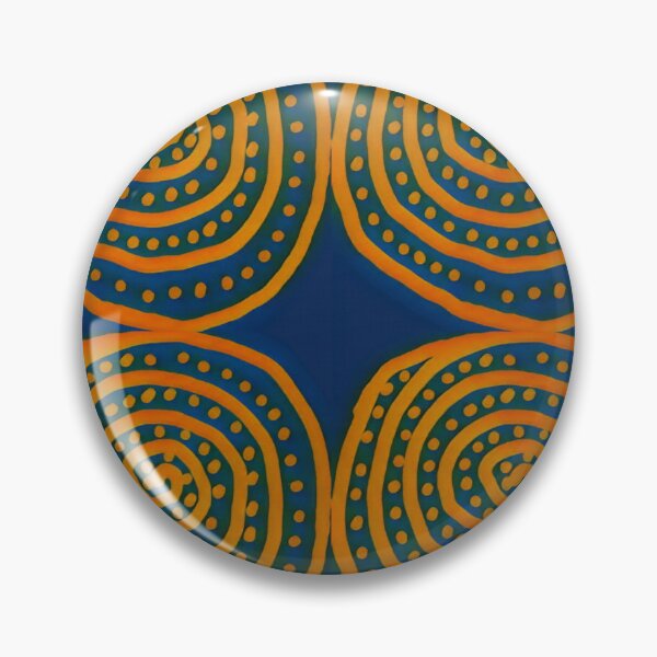 Item preview, Orange spirals and dots design designed and sold by Fayes4Art.