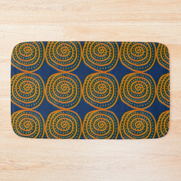 Item preview, Orange spirals and dots design designed and sold by Fayes4Art.