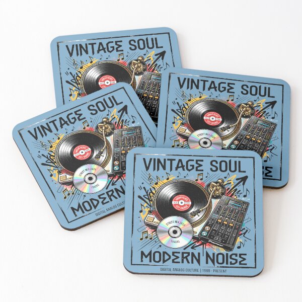 Item preview, Vintage Soul Modern Noise – Retro DJ & Turntable Art designed and sold by digitalbob60.