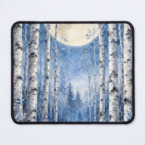 Item preview, moonlit birch tree poster designed and sold by alexrow.