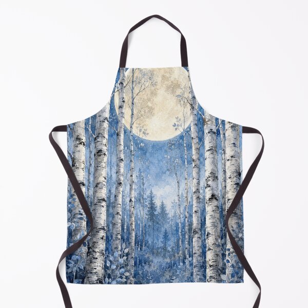 Item preview, moonlit birch tree poster designed and sold by alexrow.