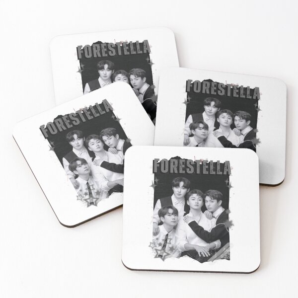 Item preview, Forestella Global Vocal KPOP Boy Group Black and White Collage Digital Art Portrait designed and sold by AJUNICE STUDIO.