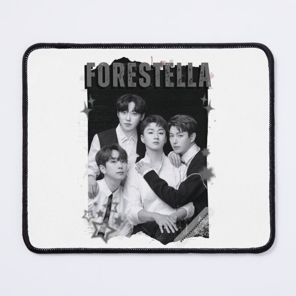 Item preview, Forestella Global Vocal KPOP Boy Group Black and White Collage Digital Art Portrait designed and sold by AJUNICE STUDIO.