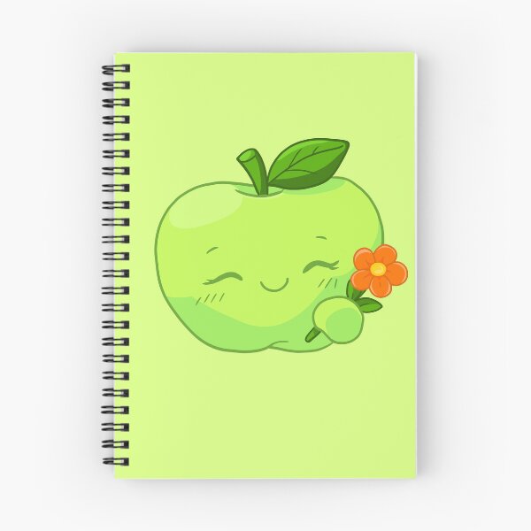 Item preview, Cute Green Apple Character Illustration designed and sold by Phyllya Design.