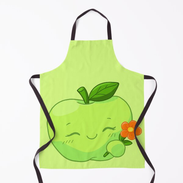 Item preview, Cute Green Apple Character Illustration designed and sold by Phyllya Design.