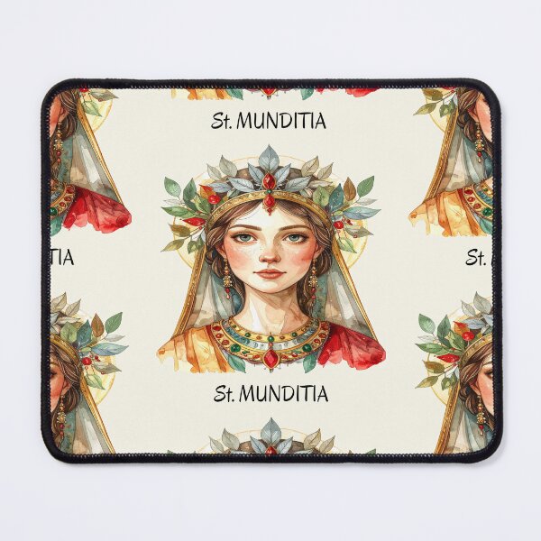 Item preview, St. Munditia – Patron Saint of Women and Single Mothers designed and sold by LiskoDesign.