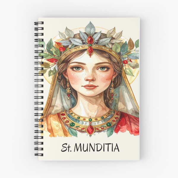 Item preview, St. Munditia – Patron Saint of Women and Single Mothers designed and sold by LiskoDesign.