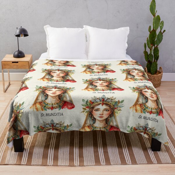 Item preview, St. Munditia – Patron Saint of Women and Single Mothers designed and sold by LiskoDesign.