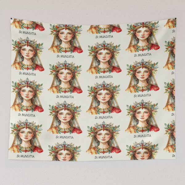 Item preview, St. Munditia – Patron Saint of Women and Single Mothers designed and sold by LiskoDesign.