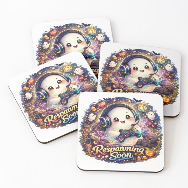 Item preview, Respawning Soon Cute Gaming Ghost Sticker designed and sold by RDcollections.